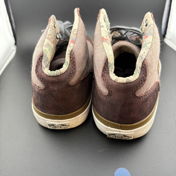Vans Bedford Mens‎ 9.5 Skateboard Shoes Brown Canvas Round Toe Athletic Sneakers main image 8
